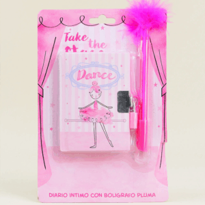 SET DIARIO INTIMO 7 X 10 BOLIGRAFO PLUMA