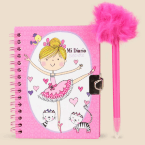SET DIARIO INTIMO 10 X 13 CON BOLIGRAFO PLUMA